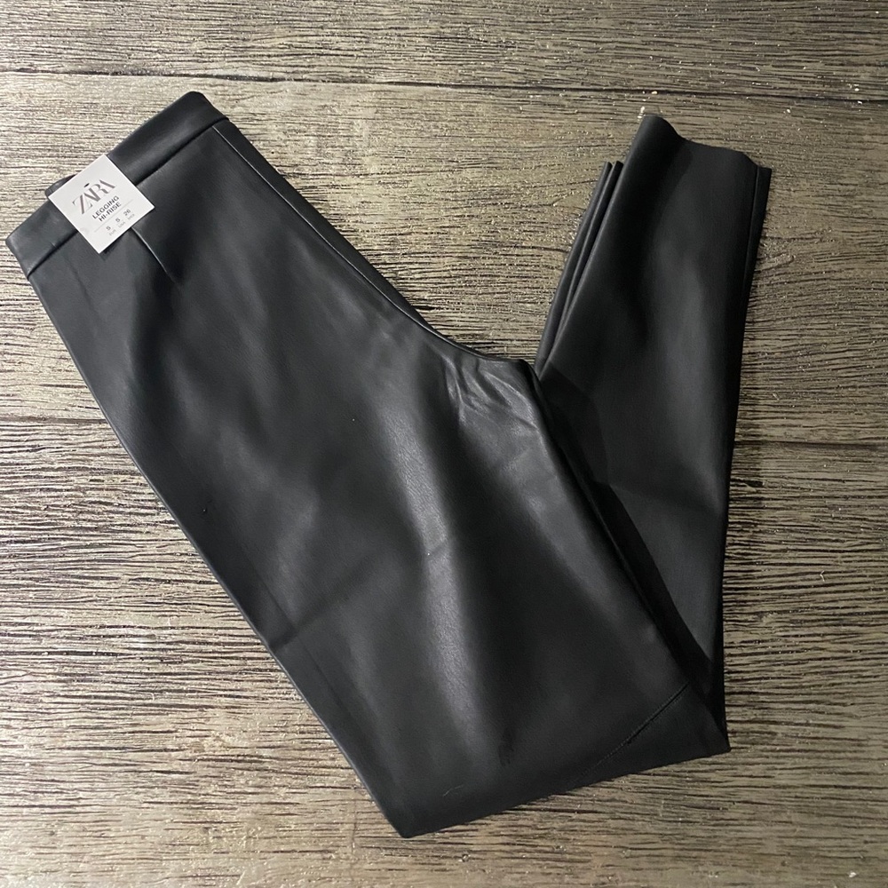 Zara Faux Leather Leggings